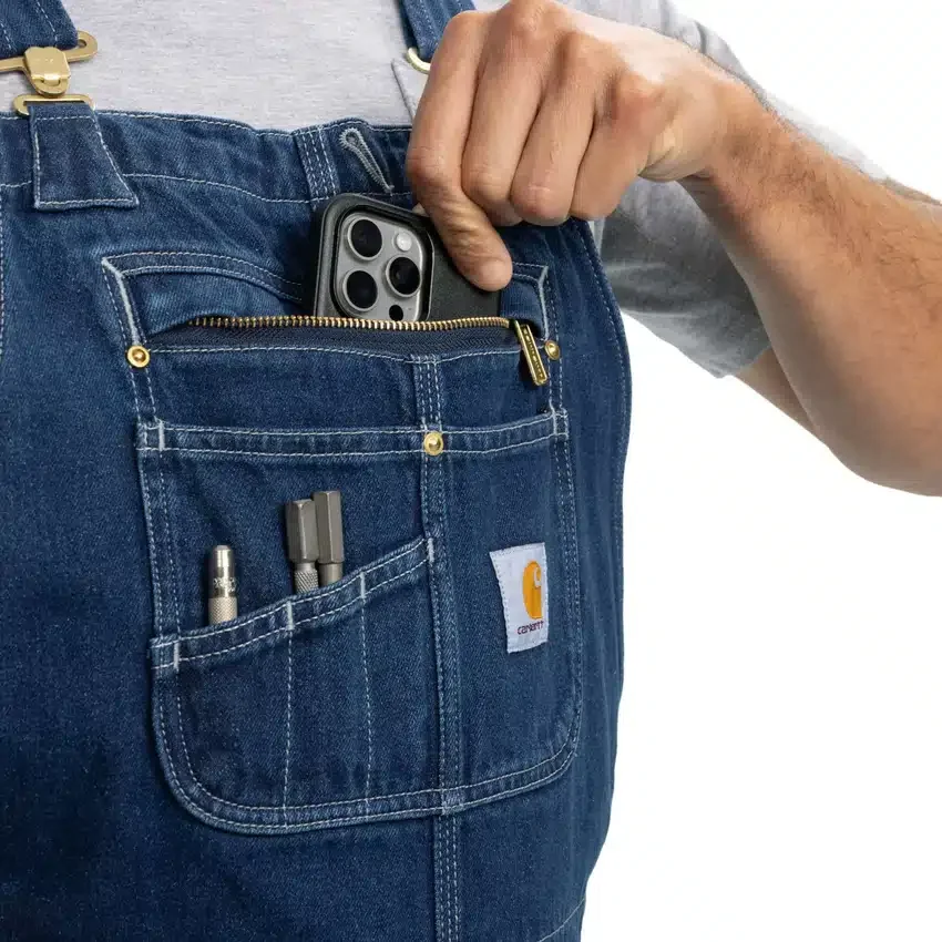 Petos de vaquero de corte holgado para hombre