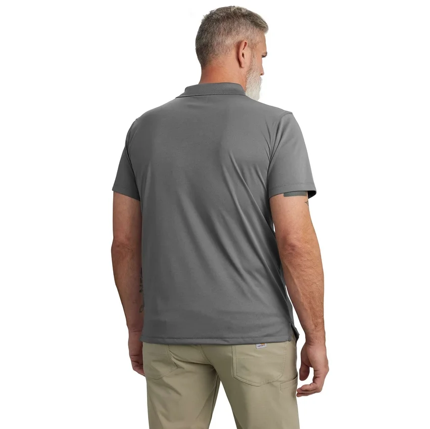 Polo de hombre Force Sun Defender™ de corte holgado con logotipo - Camisas con protección solar