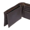 Portatarjetas de piel con textura de guijarros
