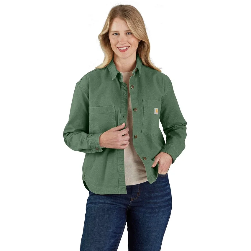 Sobrecamisas de lona gruesa de corte holgado Montana Rugged Flex® para mujer