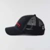 Sombrero de camionero de lona con parte trasera de malla y logotipo