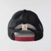 Sombrero de camionero de lona con parte trasera de malla y logotipo