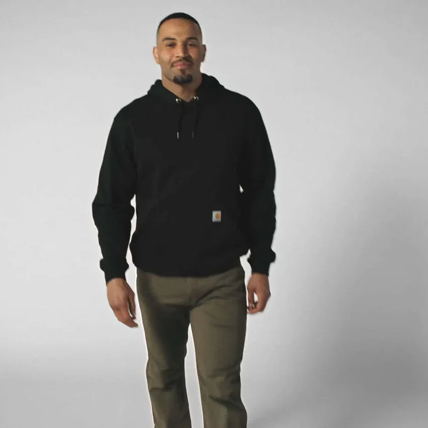 Sudadera con capucha de corte holgado y peso medio con estampado gráfico para hombre - Sudaderas con capucha Rain Defender