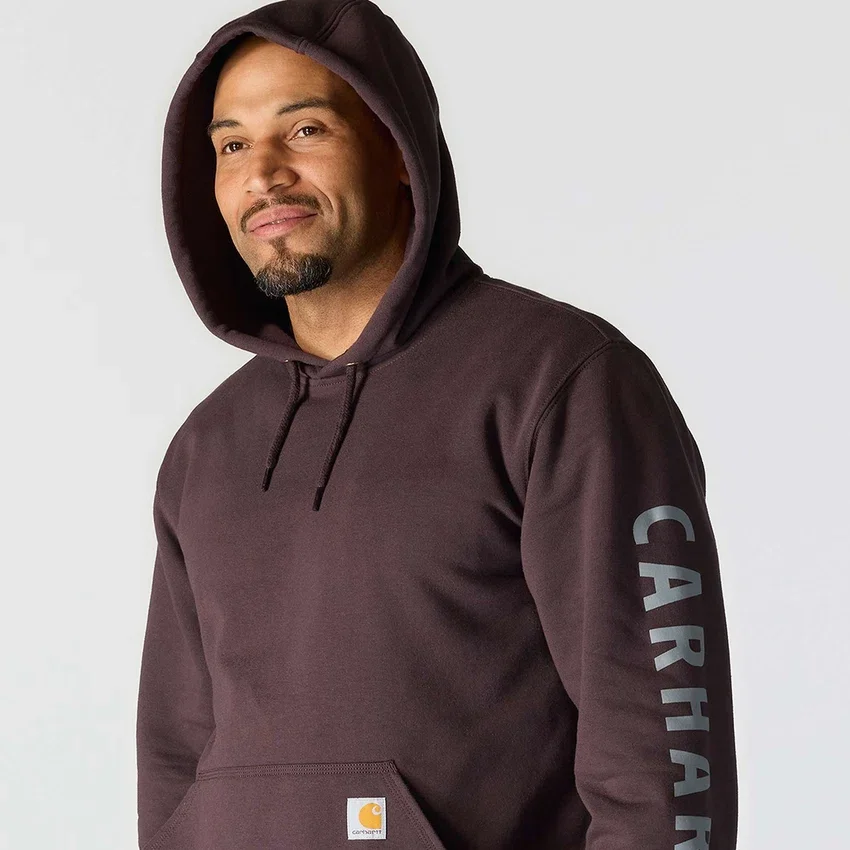Sudadera con capucha de corte holgado y peso medio con estampado gráfico para hombre - Sudaderas con capucha Rain Defender