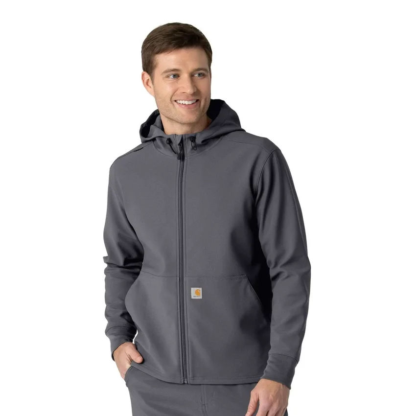 Sudadera con capucha de forro polar laminado