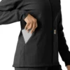 Sudadera con capucha de forro polar laminado para mujer