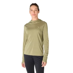 Sudadera con capucha Force Sun Defender UPF 50+ para mujer, que absorbe la humedad - Sudaderas con capucha de protección solar