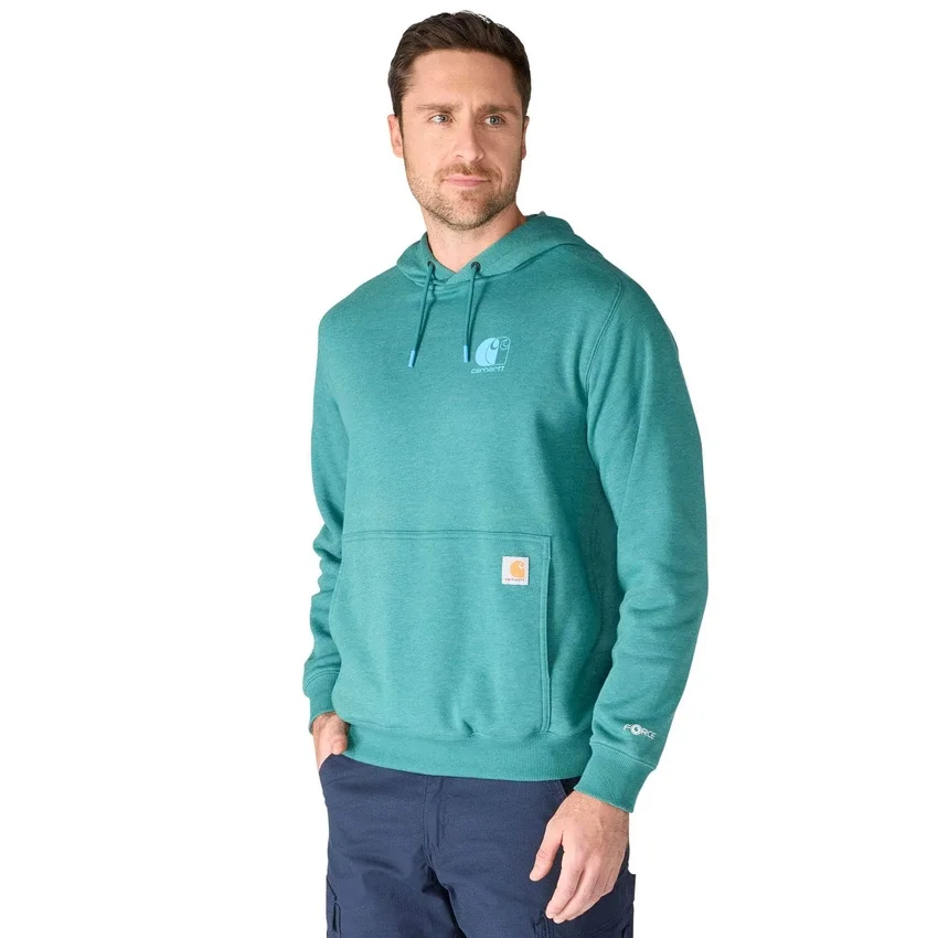 Sudadera con capucha para hombre Force con logotipo y tejido que absorbe la humedad