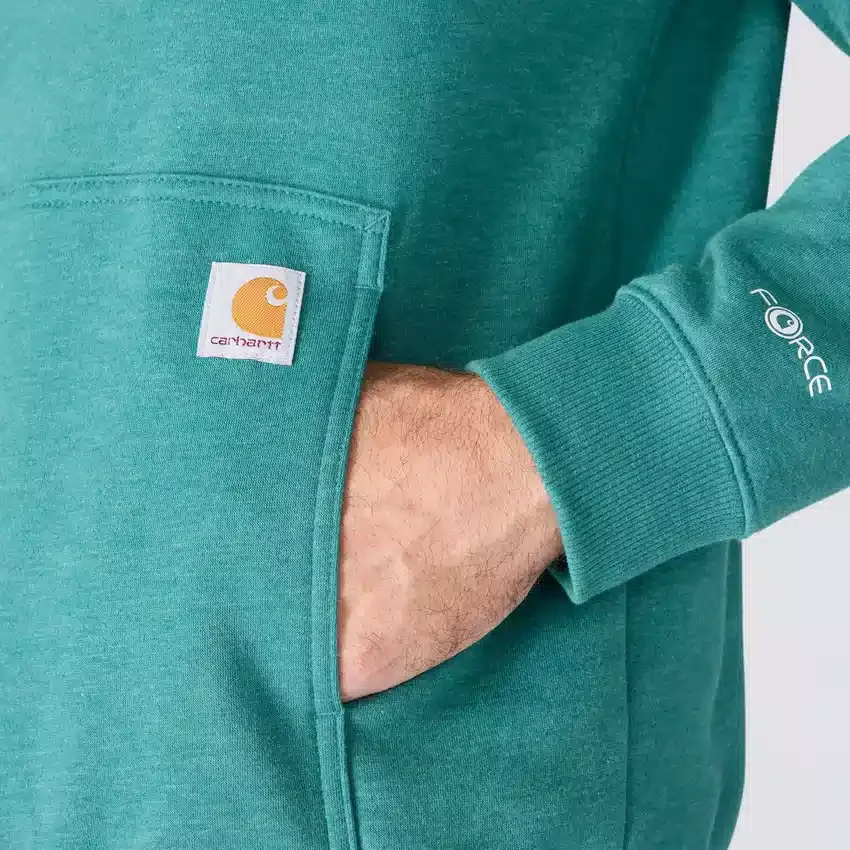 Sudadera con capucha para hombre Force con logotipo y tejido que absorbe la humedad