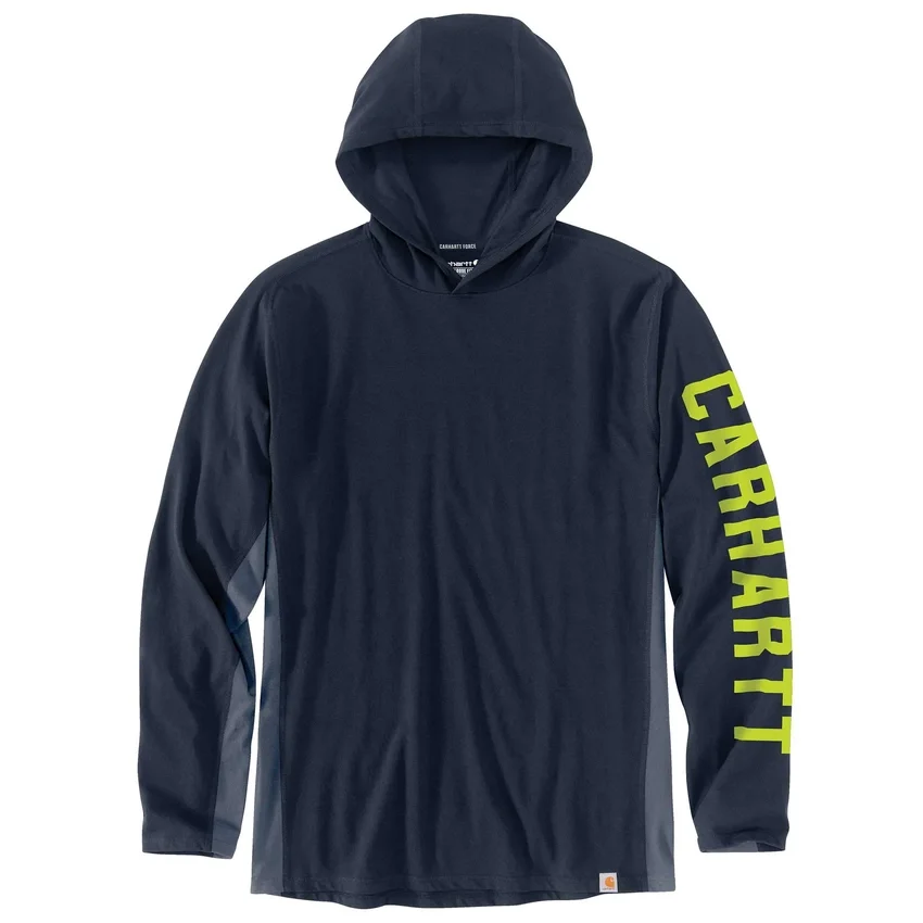 Sudadera con capucha para hombre Force, corte holgado, que absorbe la humedad y con logotipo