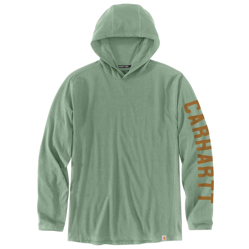 Sudadera con capucha para hombre Force, corte holgado, que absorbe la humedad y con logotipo
