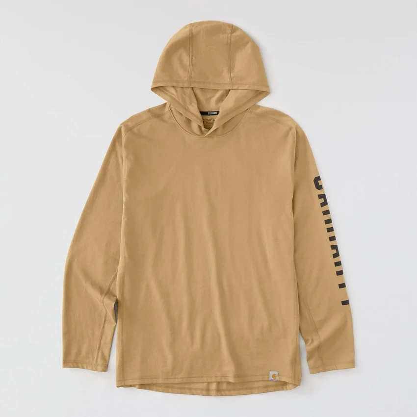 Sudadera con capucha para hombre Force, corte holgado, que absorbe la humedad y con logotipo