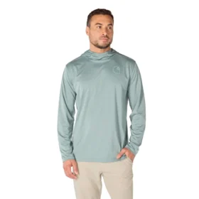 Sudadera con capucha para hombre Force Sun Defender UPF 50+, ligera, con manguitos largos y transpirable - Sudaderas con capucha de protección solar