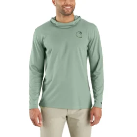 Sudadera con capucha para hombre Force Sun Defender UPF 50+, ligera, con manguitos largos y transpirable - Sudaderas con capucha de protección solar