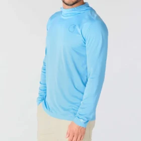 Sudadera con capucha para hombre Force Sun Defender UPF 50+, ligera, con manguitos largos y transpirable – Sudaderas con capucha de protección solar