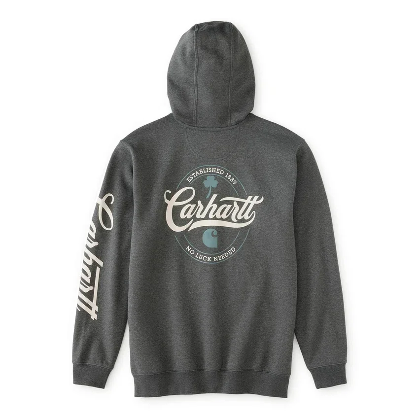 Sudadera con capucha para hombre «Marquette Shamrock Script» - Sudadera del Día de San Patricio