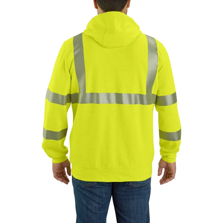 Sudadera con capucha y cremallera completa «Force» de alta visibilidad Clase 3 para hombre