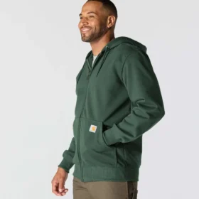 Sudadera con capucha y cremallera completa Paxton para hombre, de tejido grueso y repelente al agua – Sudaderas con capucha Rain Defender de Carhartt