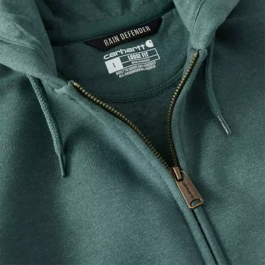Sudadera con capucha y cremallera completa Paxton para hombre, de tejido grueso y repelente al agua - Sudaderas con capucha Rain Defender de Carhartt
