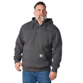 Sudadera con capucha y cremallera de un cuarto de Paxton para hombre, resistente e impermeable - Sudaderas con capucha Carhartt Rain Defender