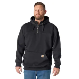 Sudadera con capucha y cremallera de un cuarto de Paxton para hombre, resistente e impermeable - Sudaderas con capucha Carhartt Rain Defender
