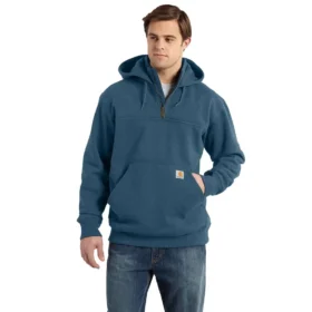 Sudadera con capucha y cremallera de un cuarto de Paxton para hombre, resistente e impermeable - Sudaderas con capucha Carhartt Rain Defender