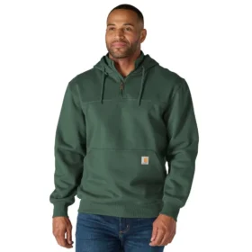 Sudadera con capucha y cremallera de un cuarto de Paxton para hombre, resistente e impermeable - Sudaderas con capucha Carhartt Rain Defender