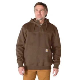 Sudadera con capucha y cremallera de un cuarto de Paxton para hombre, resistente e impermeable - Sudaderas con capucha Carhartt Rain Defender