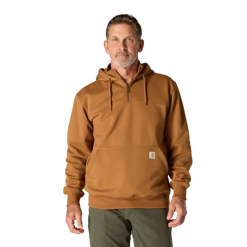 Sudadera con capucha y cremallera de un cuarto de Paxton para hombre, resistente e impermeable - Sudaderas con capucha Carhartt Rain Defender
