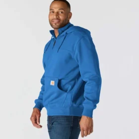 Sudadera con capucha y cremallera de un cuarto de Paxton para hombre, resistente e impermeable – Sudaderas con capucha Carhartt Rain Defender