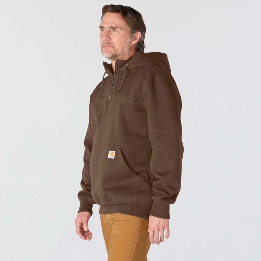Sudadera con capucha y cremallera de un cuarto de Paxton para hombre, resistente e impermeable - Sudaderas con capucha Carhartt Rain Defender