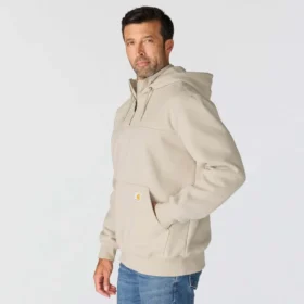 Sudadera con capucha y cremallera de un cuarto de Paxton para hombre, resistente e impermeable – Sudaderas con capucha Carhartt Rain Defender