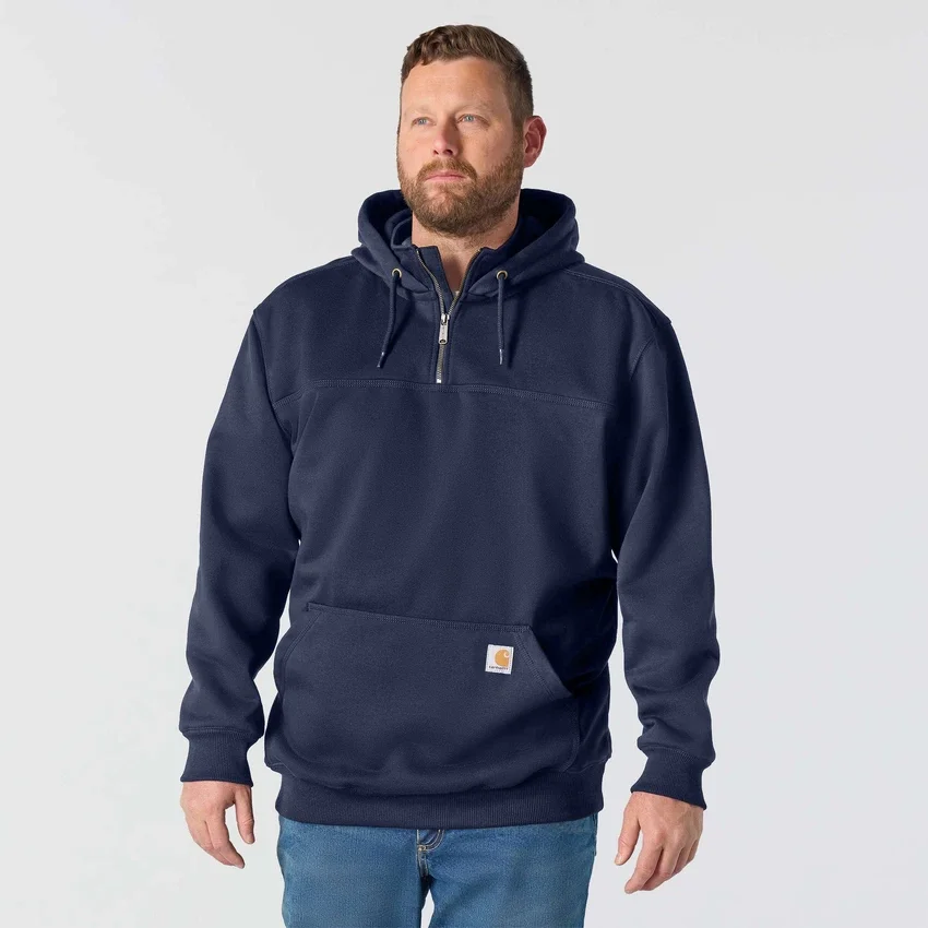 Sudadera con capucha y cremallera de un cuarto de Paxton para hombre, resistente e impermeable - Sudaderas con capucha Carhartt Rain Defender