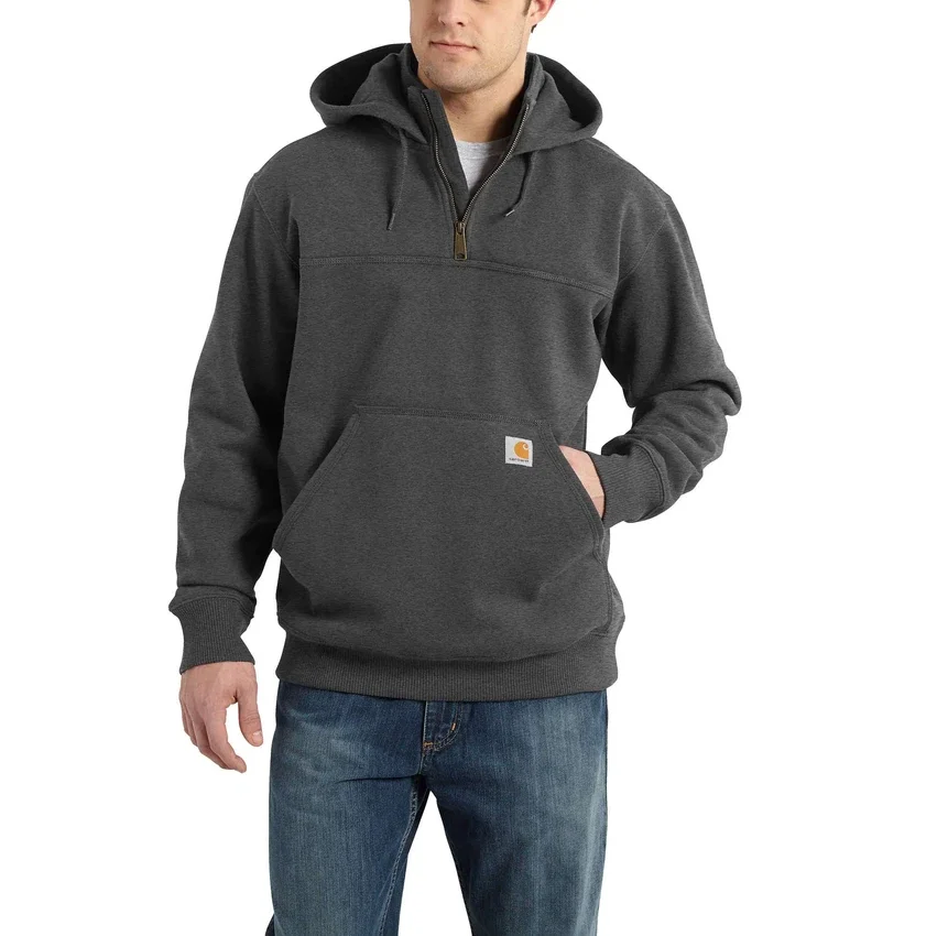 Sudadera con capucha y cremallera de un cuarto de Paxton para hombre, resistente e impermeable - Sudaderas con capucha Carhartt Rain Defender