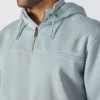 Sudadera con capucha y cremallera de un cuarto de Paxton para hombre, resistente e impermeable - Sudaderas con capucha Carhartt Rain Defender