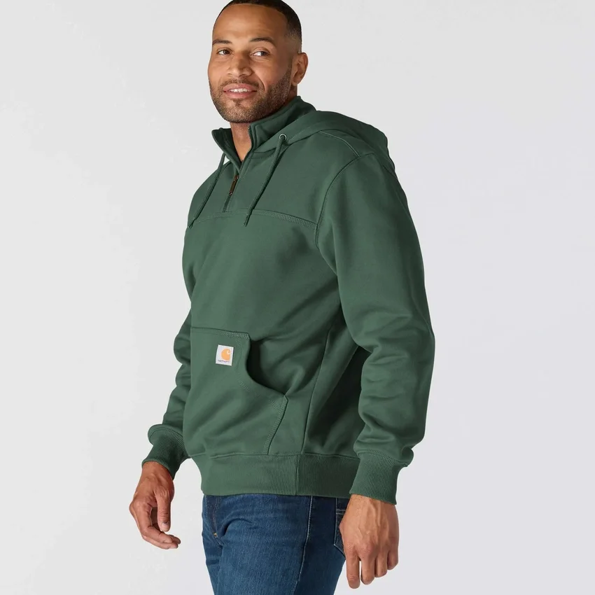 Sudadera con capucha y cremallera de un cuarto de Paxton para hombre, resistente e impermeable - Sudaderas con capucha Carhartt Rain Defender