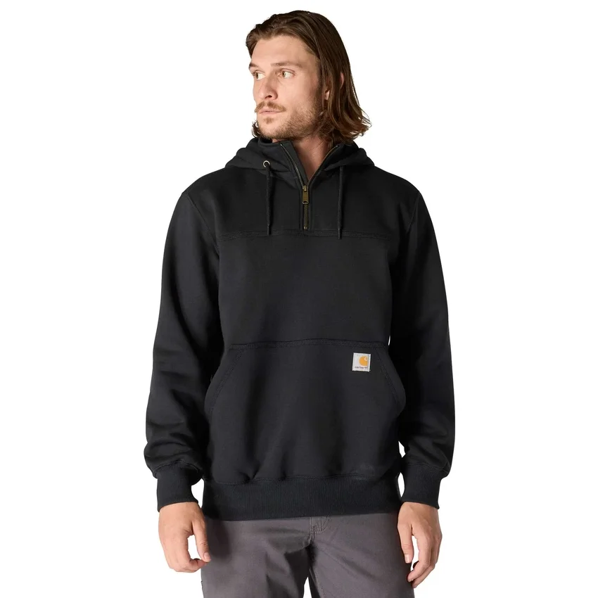 Sudadera con capucha y cremallera de un cuarto de Paxton para hombre, resistente e impermeable - Sudaderas con capucha Carhartt Rain Defender