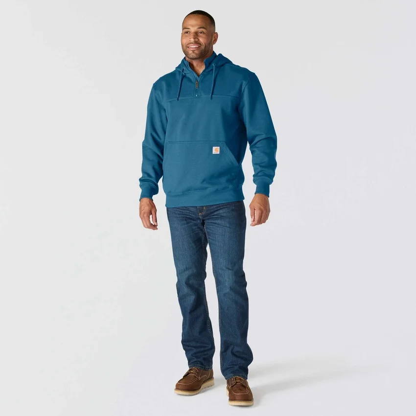 Sudadera con capucha y cremallera de un cuarto de Paxton para hombre, resistente e impermeable - Sudaderas con capucha Carhartt Rain Defender
