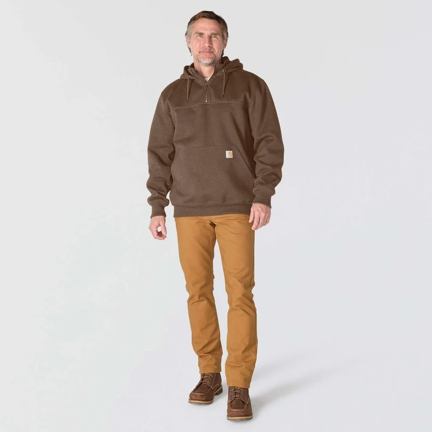 Sudadera con capucha y cremallera de un cuarto de Paxton para hombre, resistente e impermeable - Sudaderas con capucha Carhartt Rain Defender