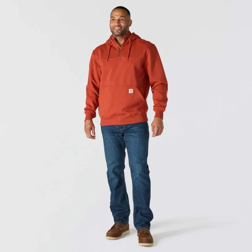 Sudadera con capucha y cremallera de un cuarto de Paxton para hombre, resistente e impermeable - Sudaderas con capucha Carhartt Rain Defender