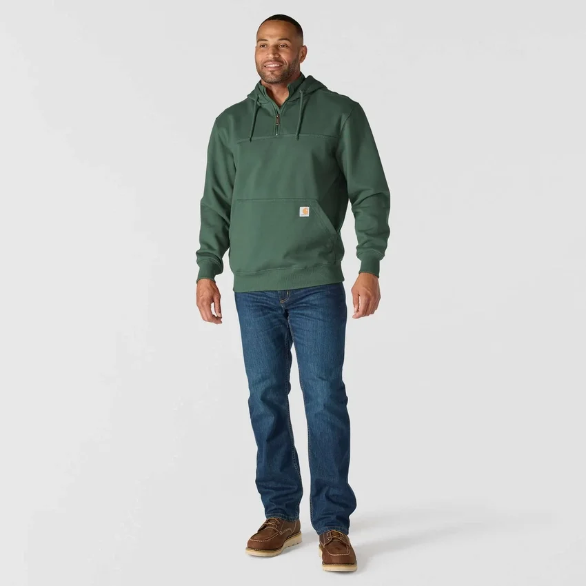 Sudadera con capucha y cremallera de un cuarto de Paxton para hombre, resistente e impermeable - Sudaderas con capucha Carhartt Rain Defender