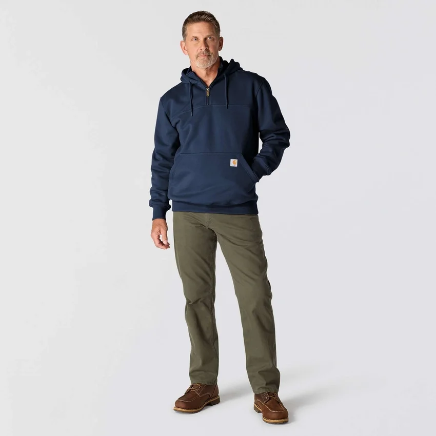 Sudadera con capucha y cremallera de un cuarto de Paxton para hombre, resistente e impermeable - Sudaderas con capucha Carhartt Rain Defender