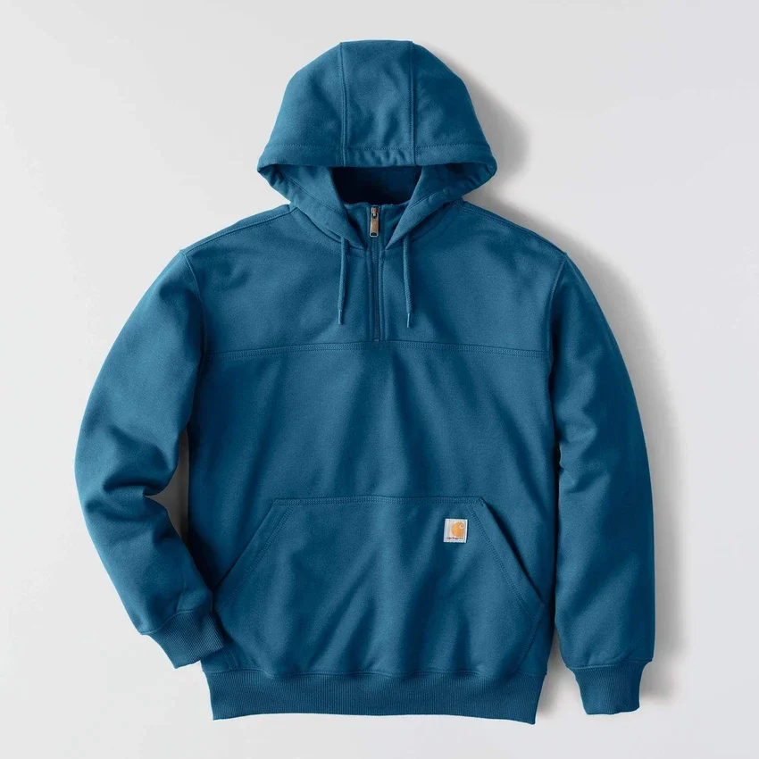Sudadera con capucha y cremallera de un cuarto de Paxton para hombre, resistente e impermeable - Sudaderas con capucha Carhartt Rain Defender