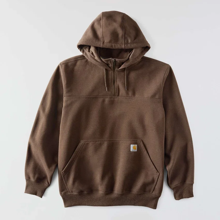 Sudadera con capucha y cremallera de un cuarto de Paxton para hombre, resistente e impermeable - Sudaderas con capucha Carhartt Rain Defender