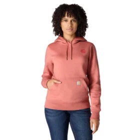 Sudadera con capucha y logotipo Clarksburg de corte holgado y forro polar para mujer