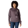 Sudadera con capucha y logotipo Clarksburg de corte holgado y forro polar para mujer