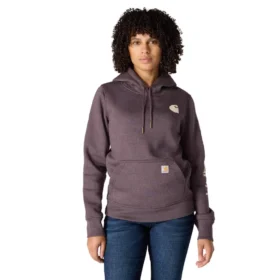 Sudadera con capucha y logotipo Clarksburg de corte holgado y forro polar para mujer