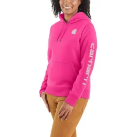 Sudadera con capucha y logotipo Clarksburg de corte holgado y forro polar para mujer