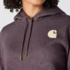 Sudadera con capucha y logotipo Clarksburg de corte holgado y forro polar para mujer