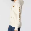 Sudadera con capucha y logotipo Clarksburg de corte holgado y forro polar para mujer